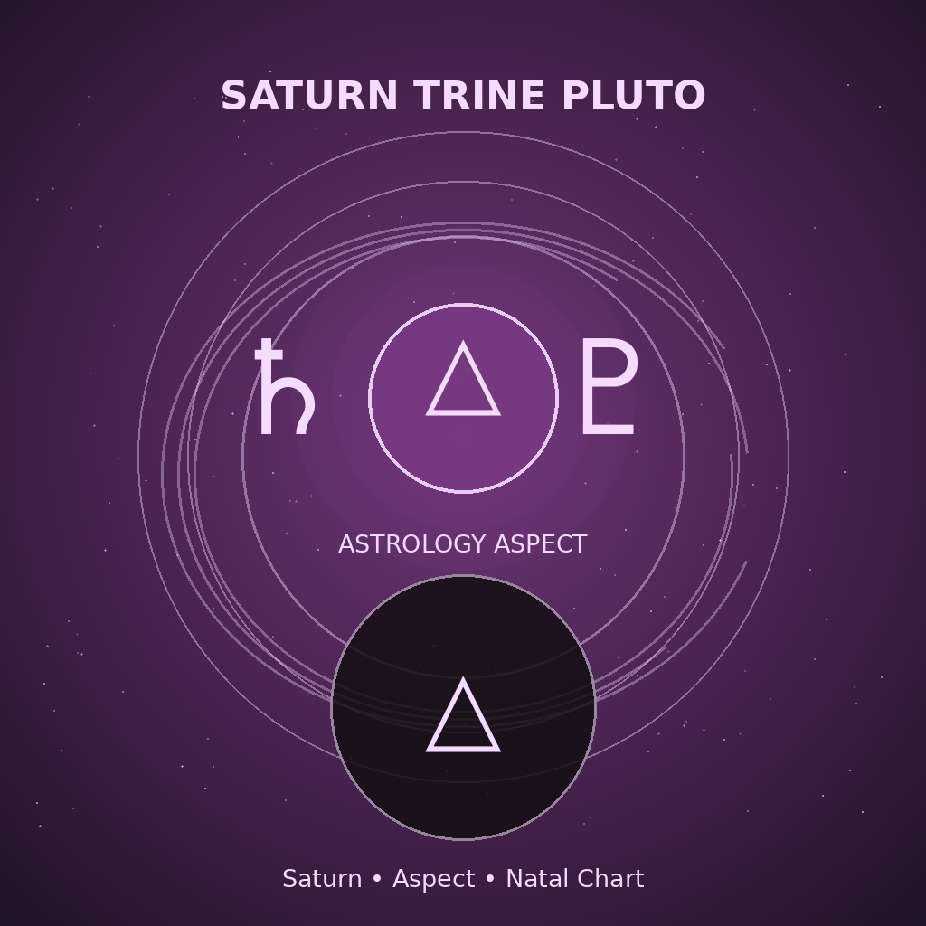 Saturn Trine Pluto