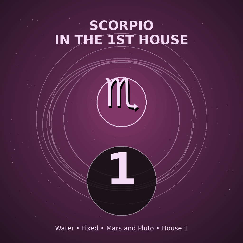 Scorpio in the 1st House