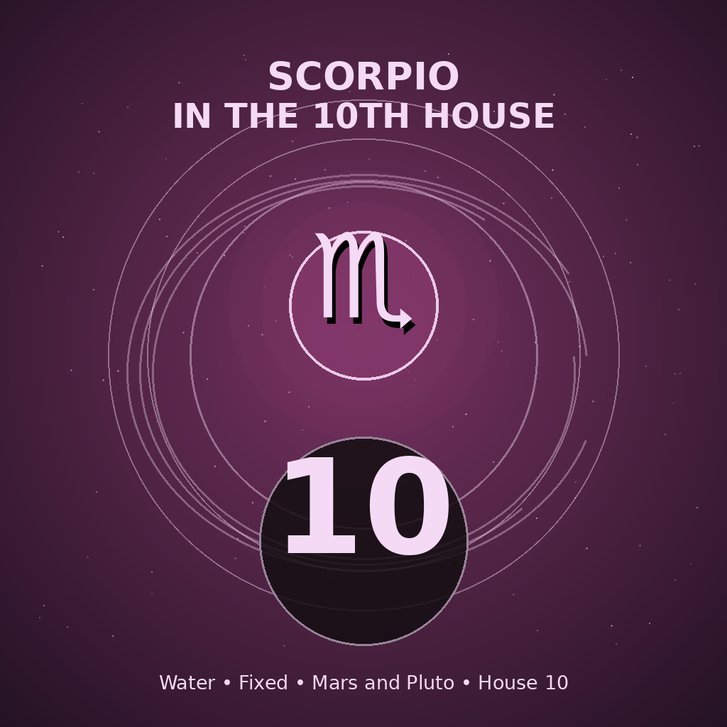 Scorpio in the 10th House