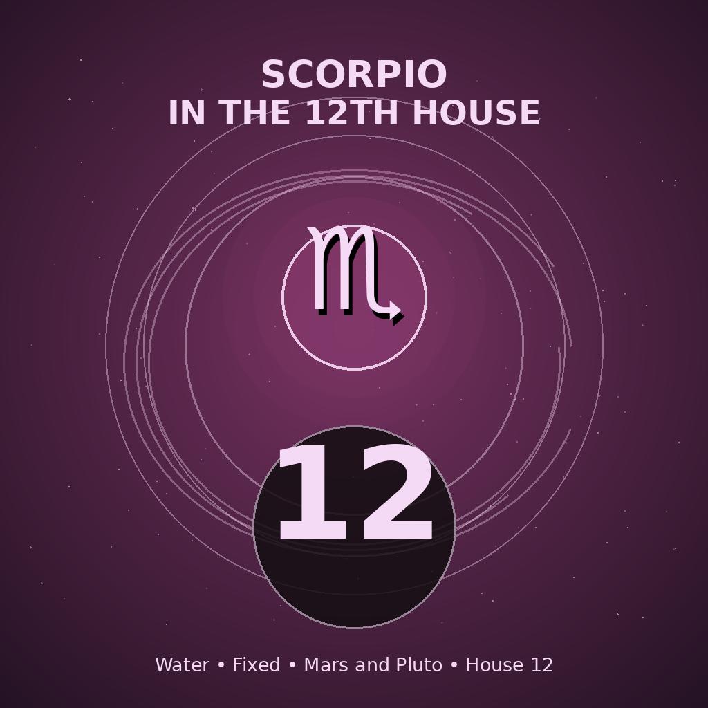 Scorpio in the 12th House
