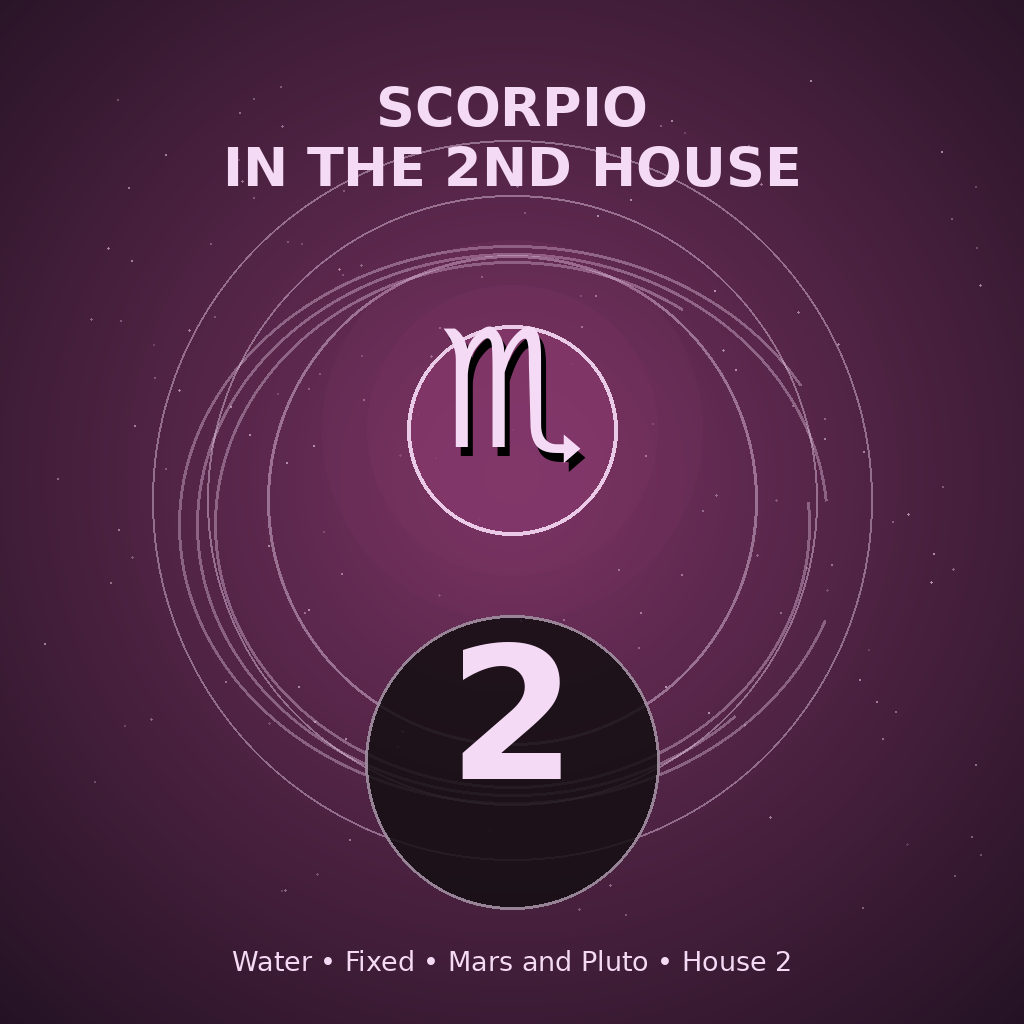 Scorpio in the 2nd House