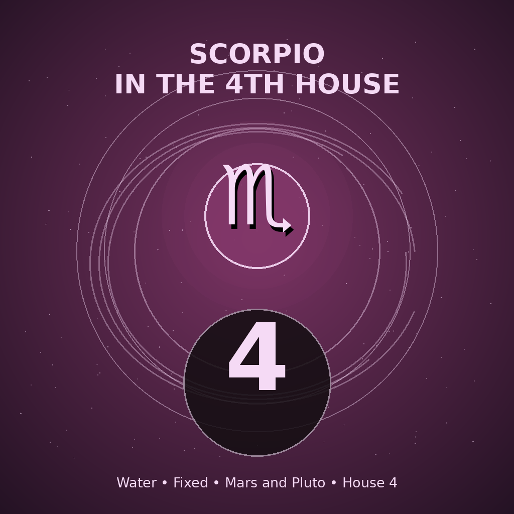 Scorpio in the 4th House