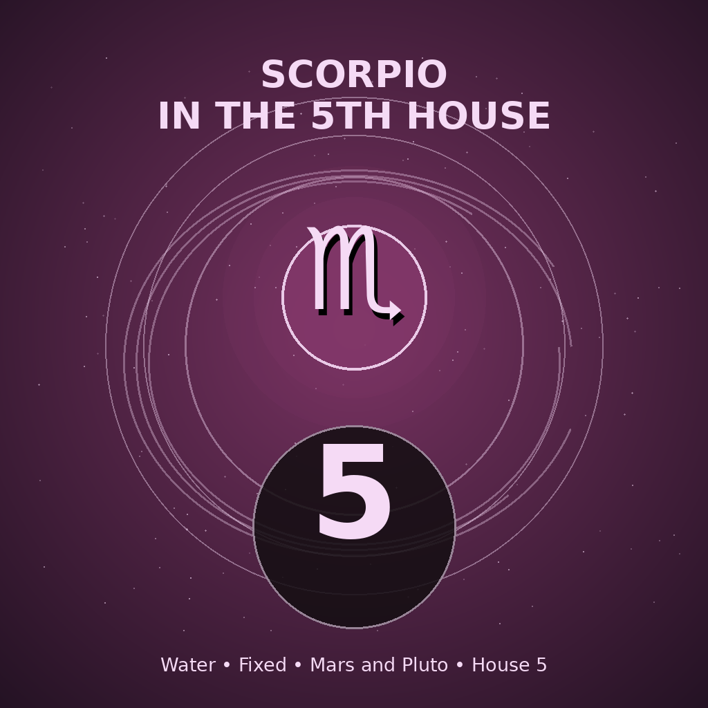 Scorpio in the 5th House