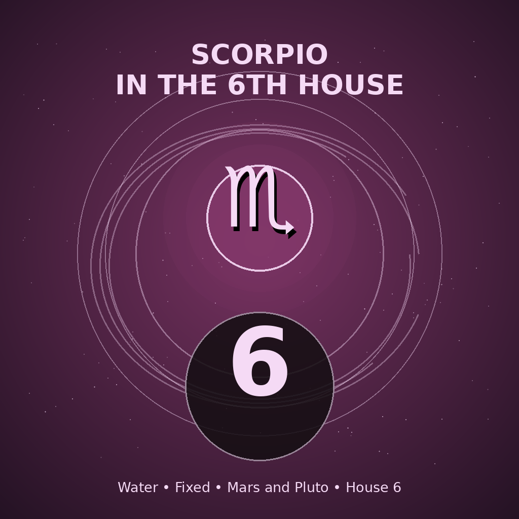 Scorpio in the 6th House