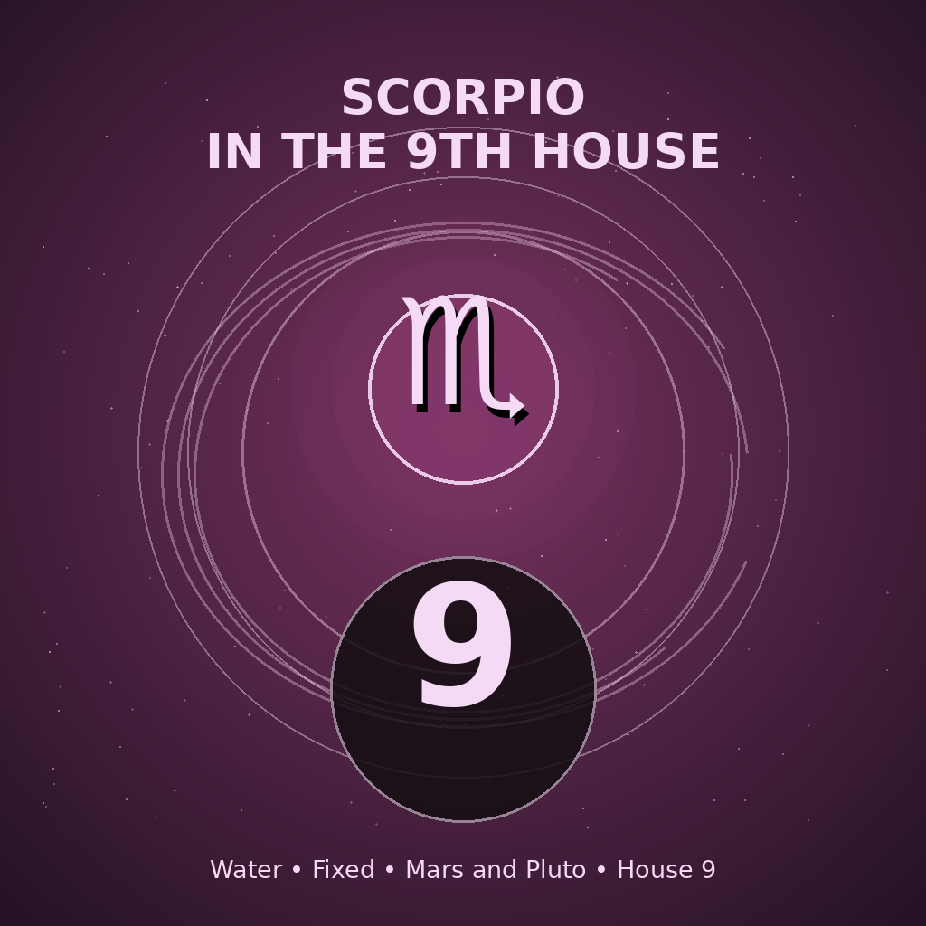 Scorpio in the 9th House
