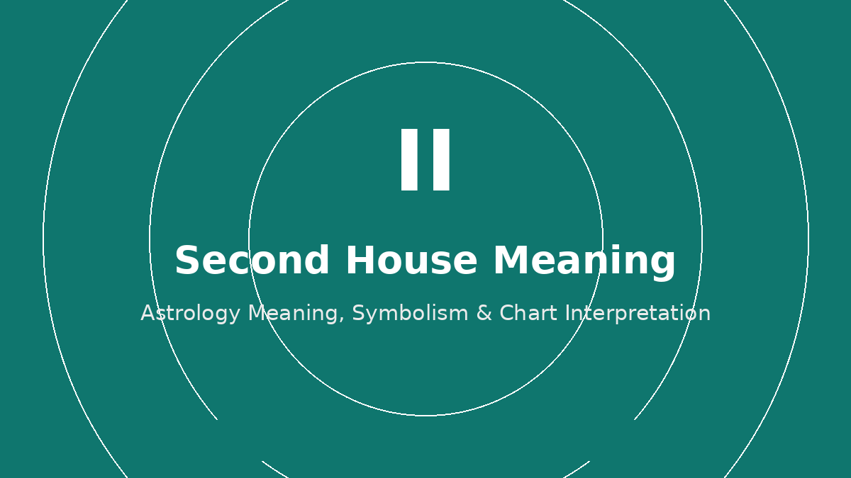 Second House astrology meaning