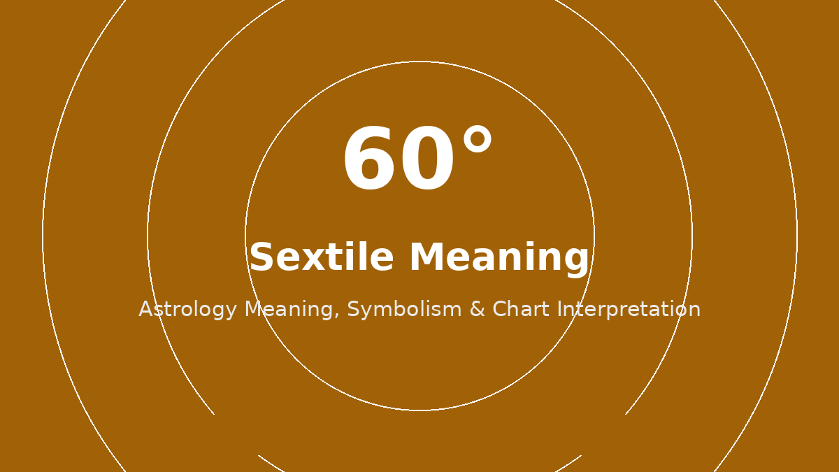 Sextile aspect astrology meaning
