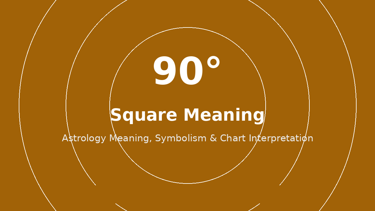 Square aspect astrology meaning