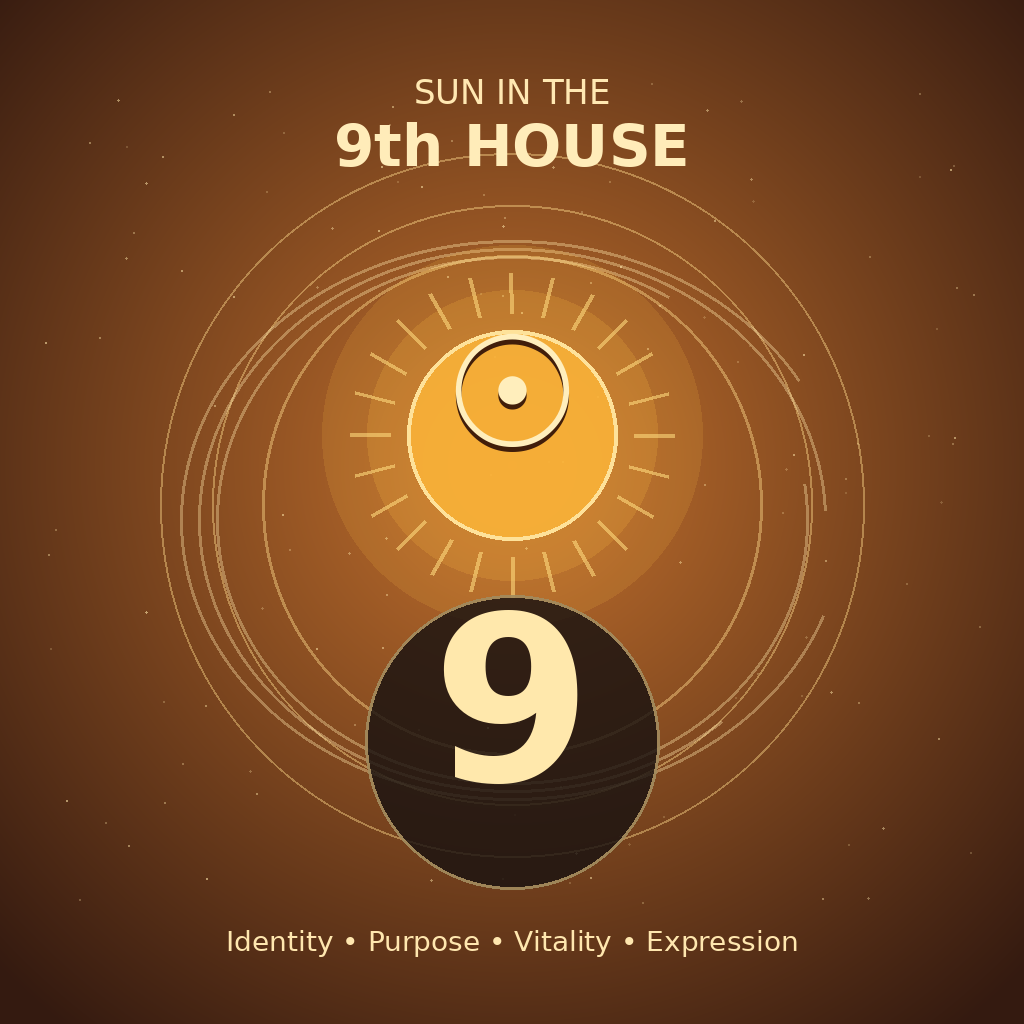 Sun in the 9th House