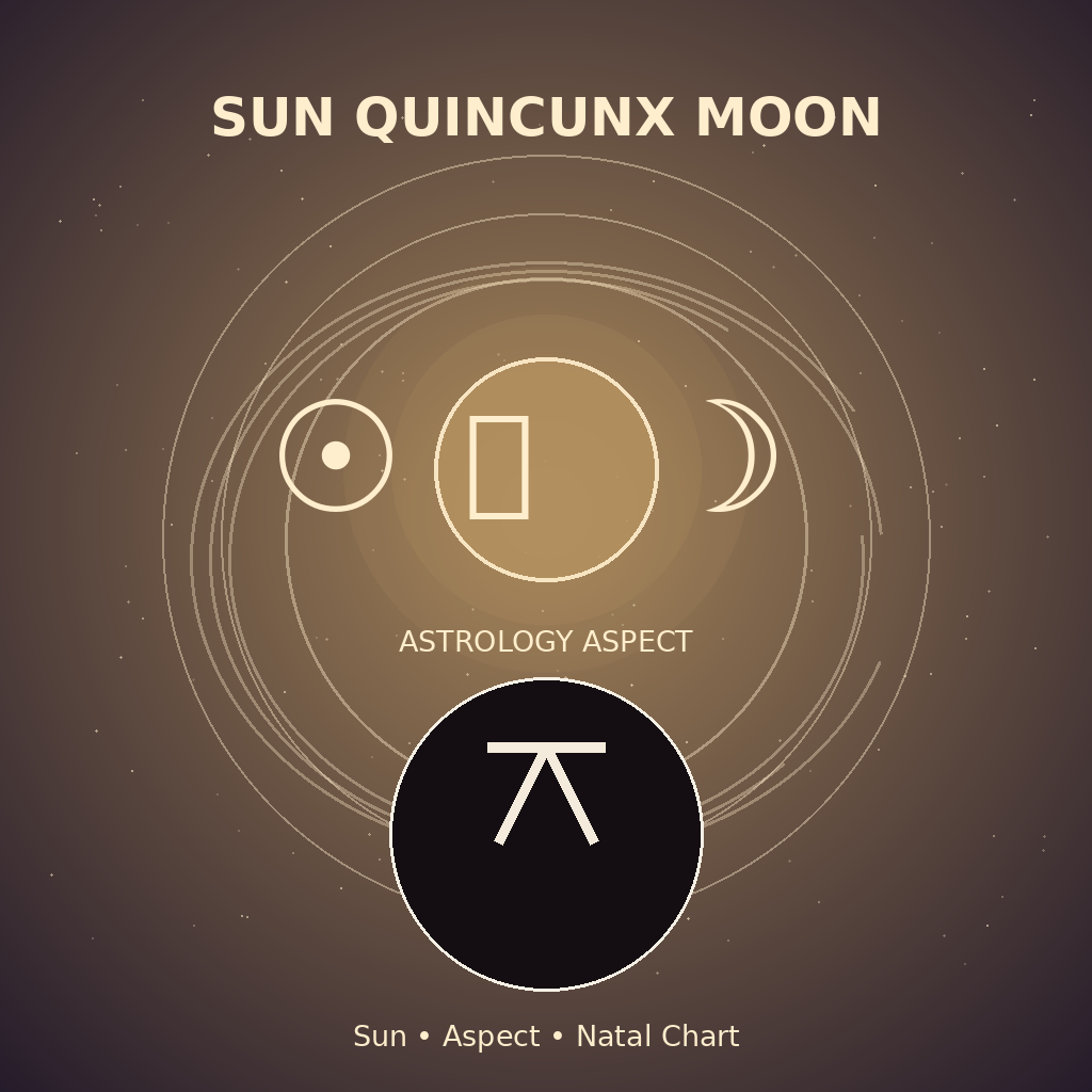 Sun Quincunx Moon