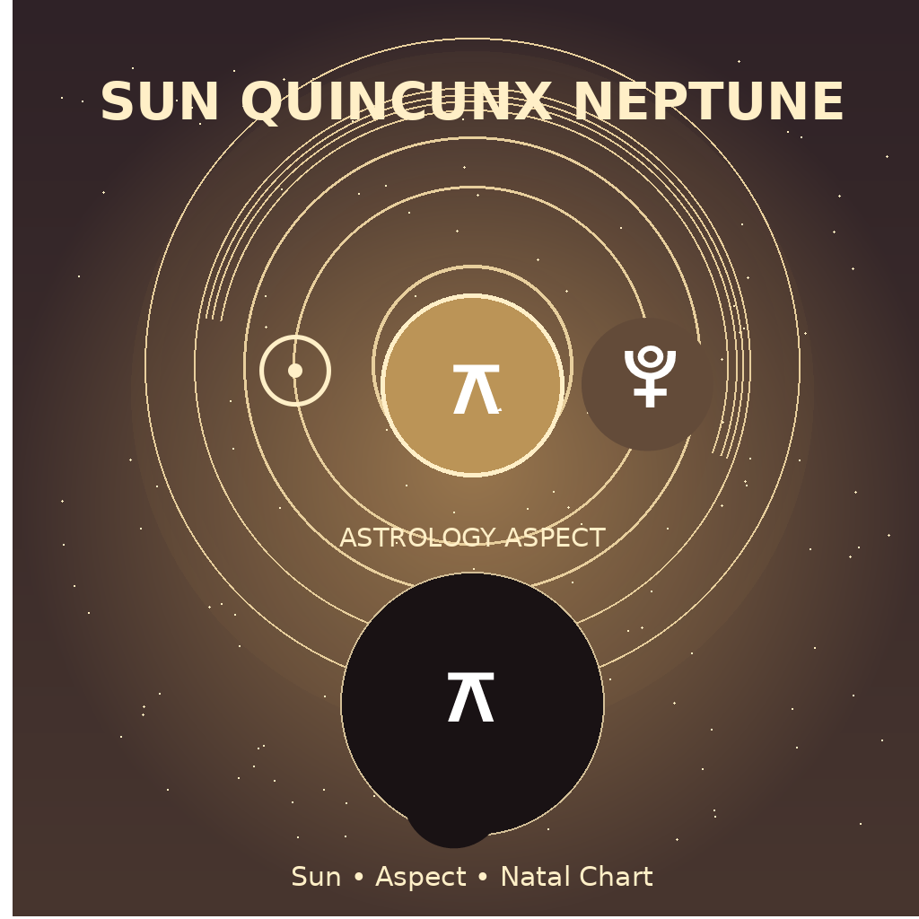 Sun Quincunx Neptune