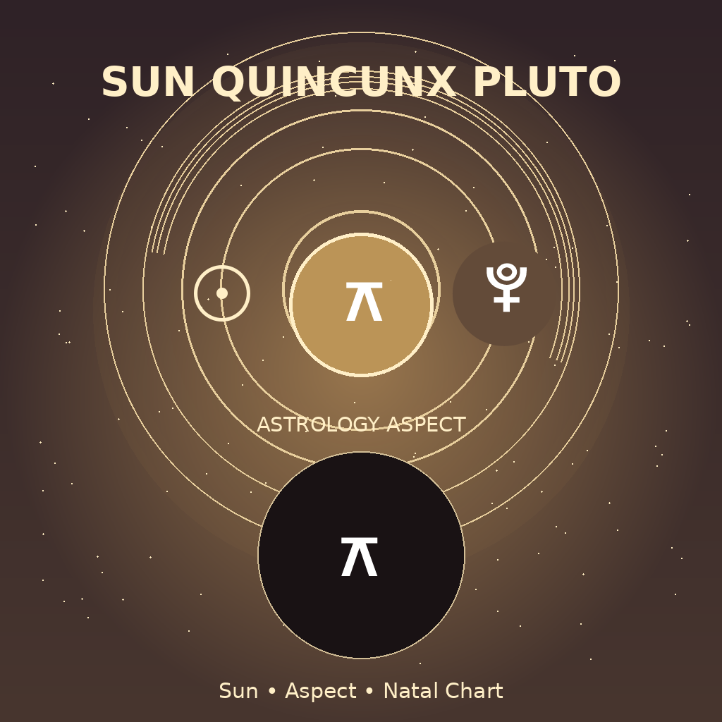 Sun Quincunx Pluto