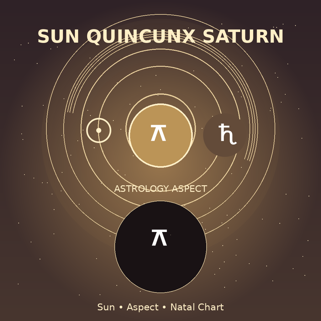 Sun Quincunx Saturn