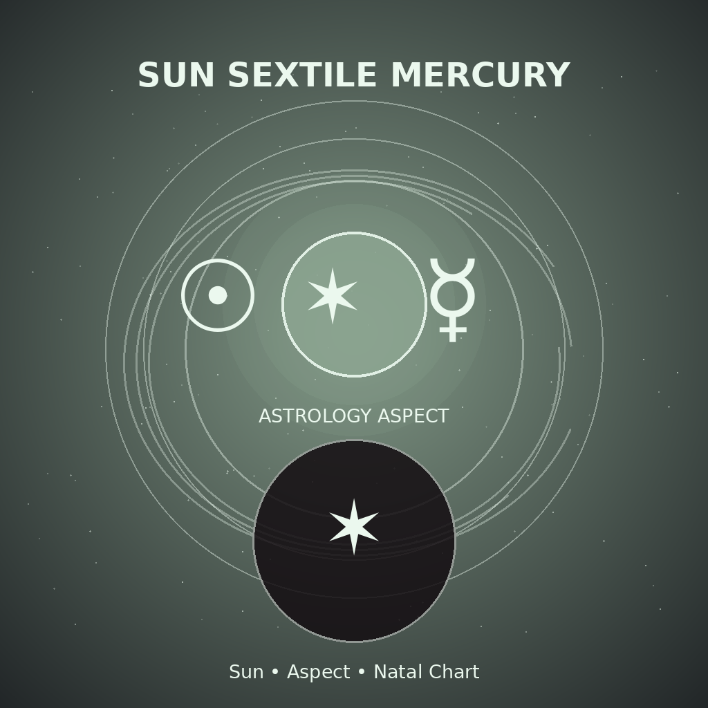 Sun Sextile Mercury