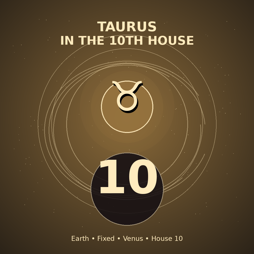 Taurus in the 10th House