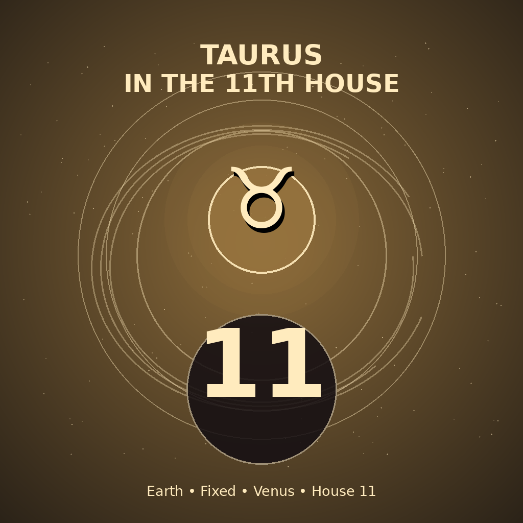 Taurus in the 11th House