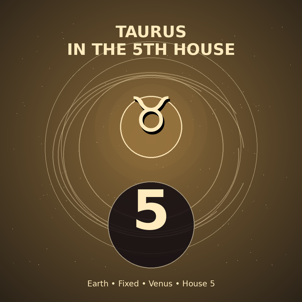 Taurus in the 5th House