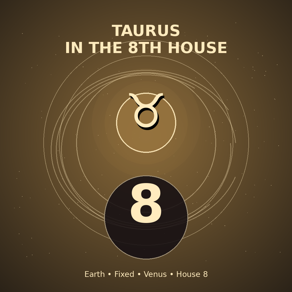 Taurus in the 8th House
