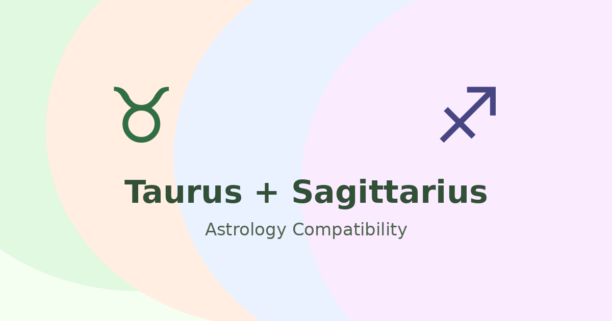 Taurus and Sagittarius Compatibility astrology compatibility image