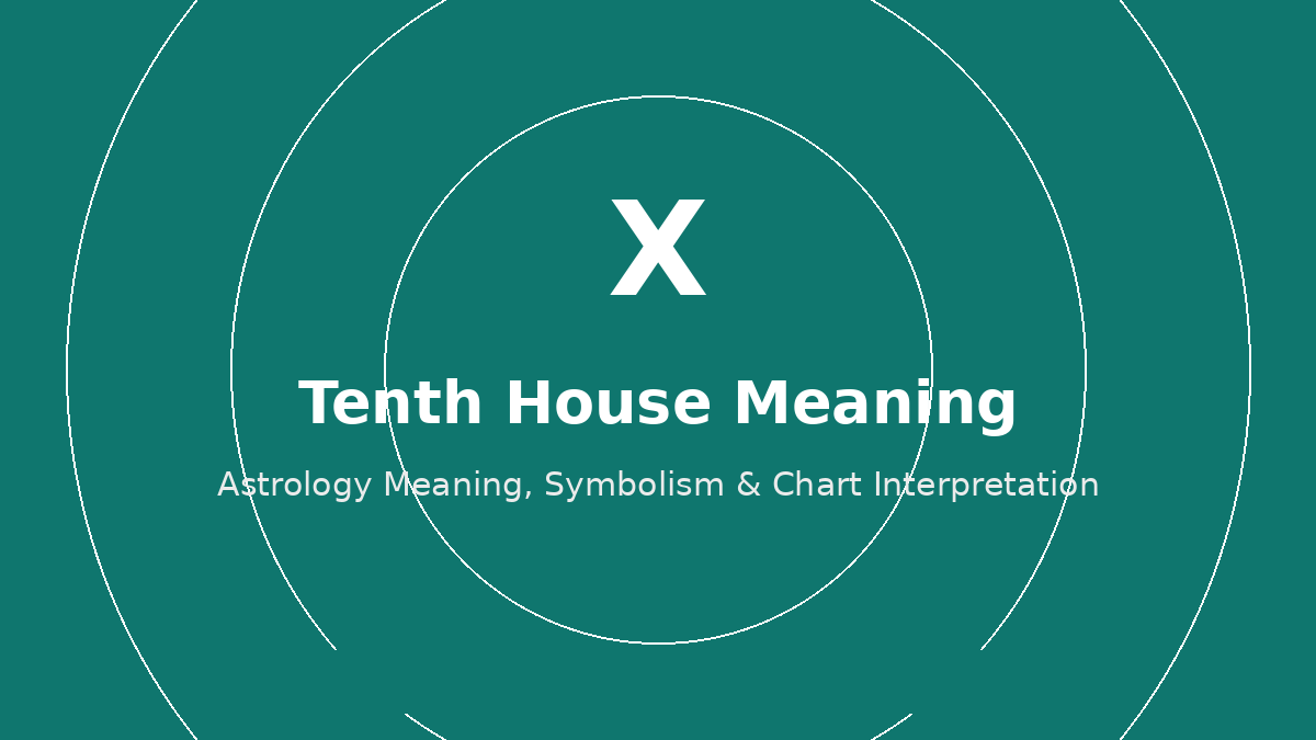 Tenth House astrology meaning