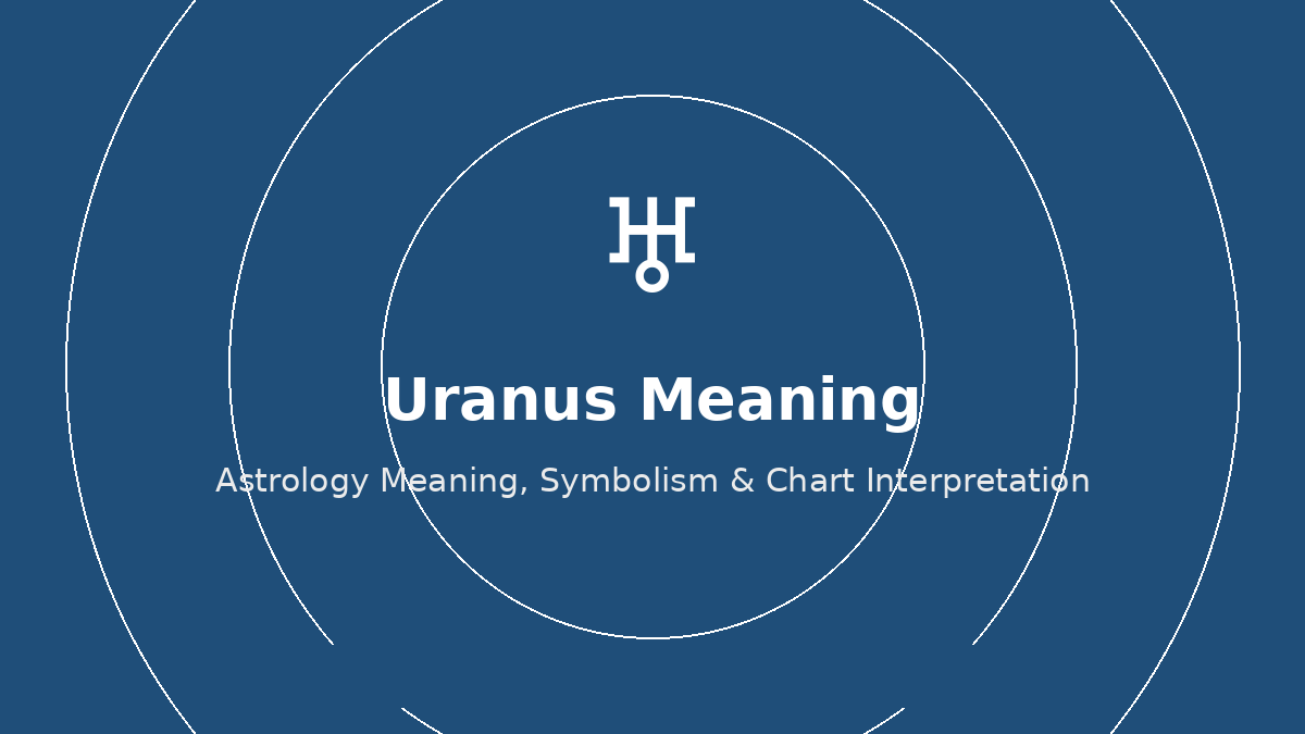 Uranus astrology meaning
