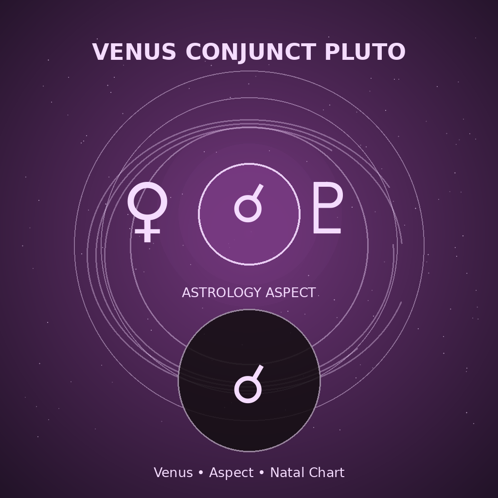 Venus Conjunct Pluto