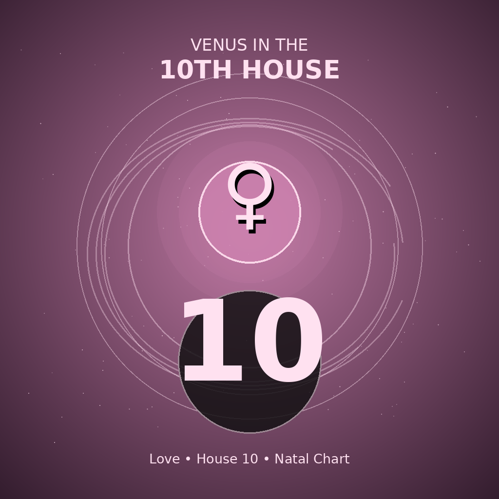 Venus in the 10th House