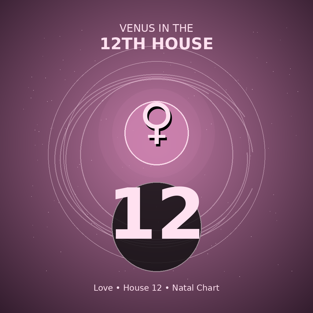 Venus in the 12th House