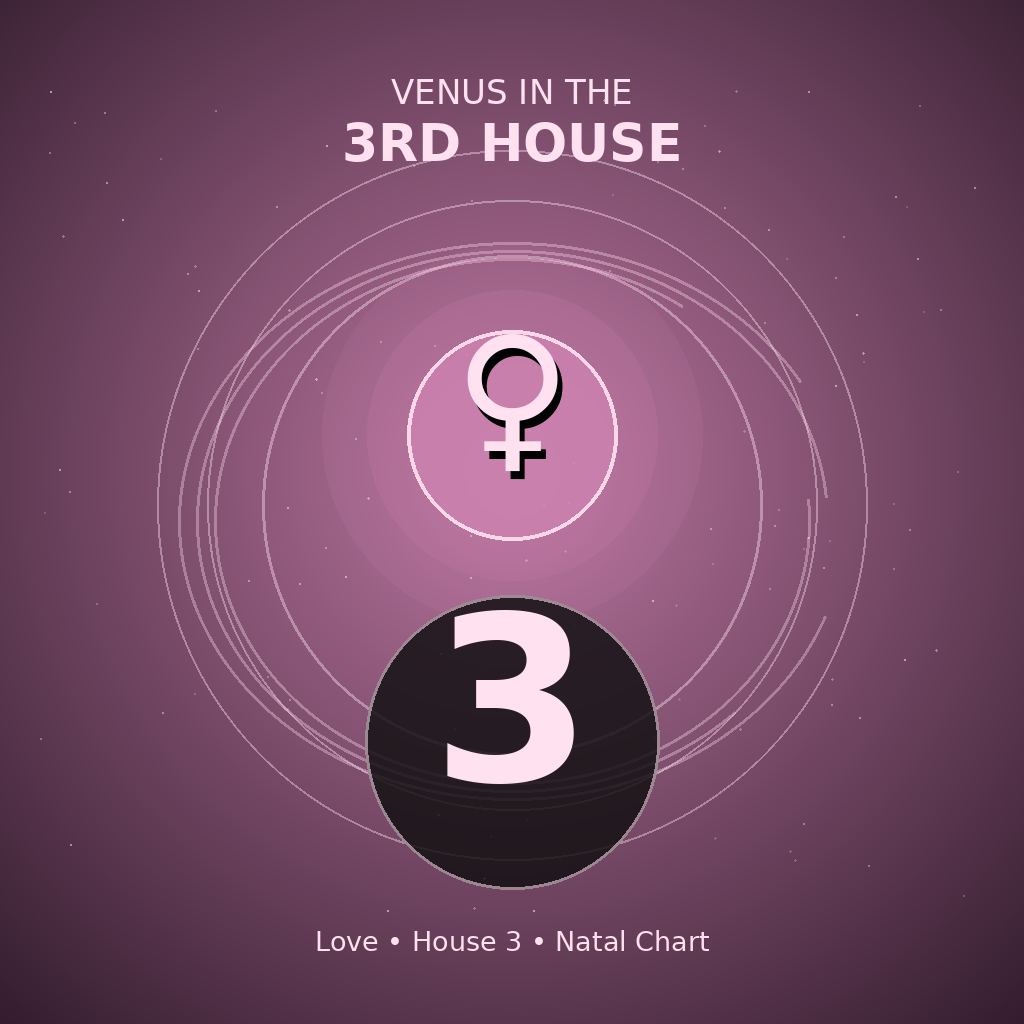 Venus in the 3rd House