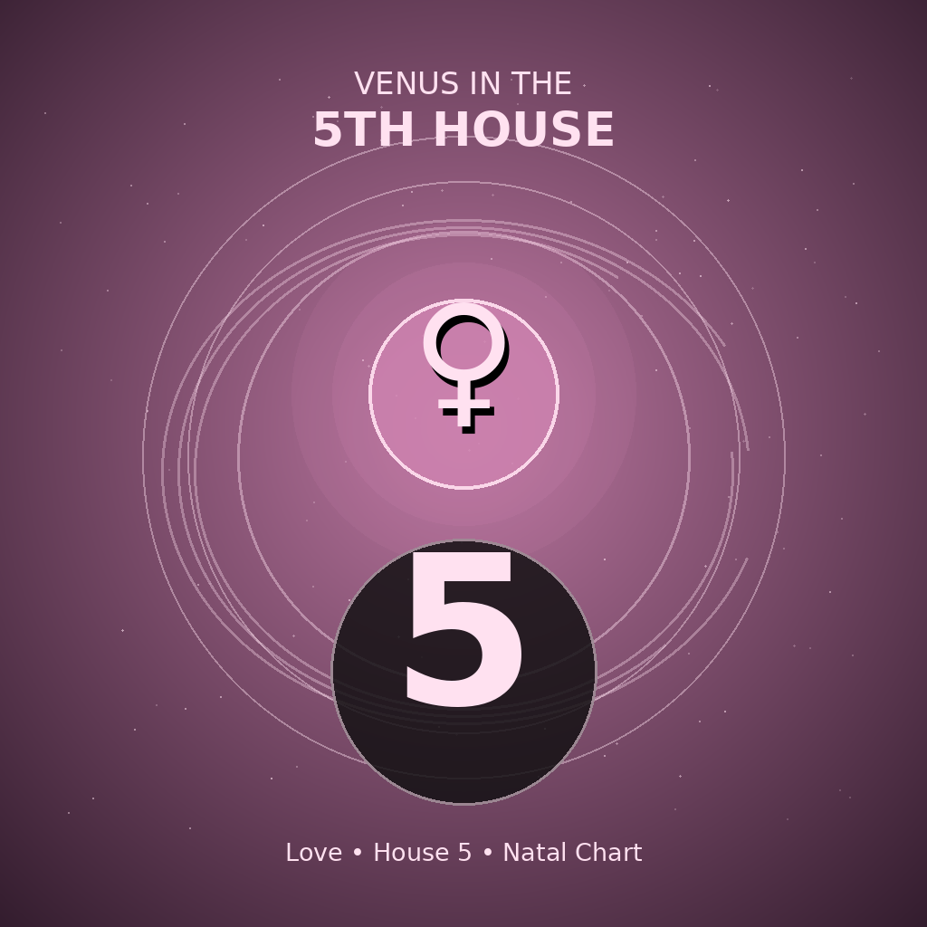 Venus in the 5th House