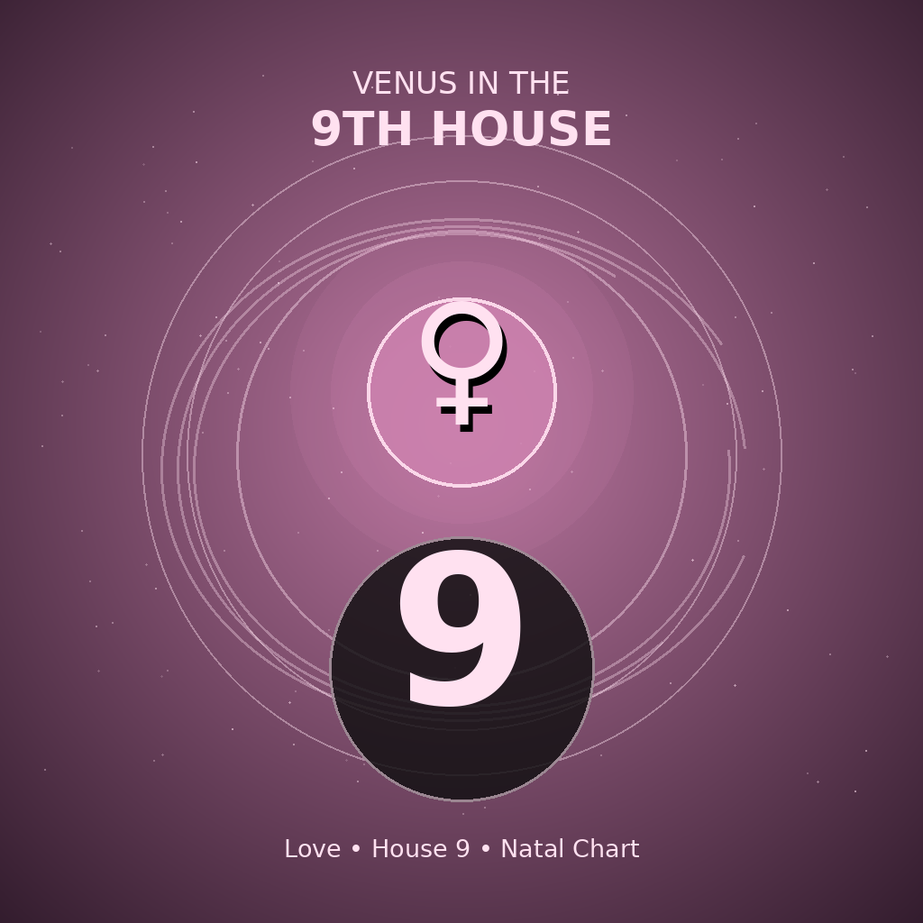 Venus in the 9th House