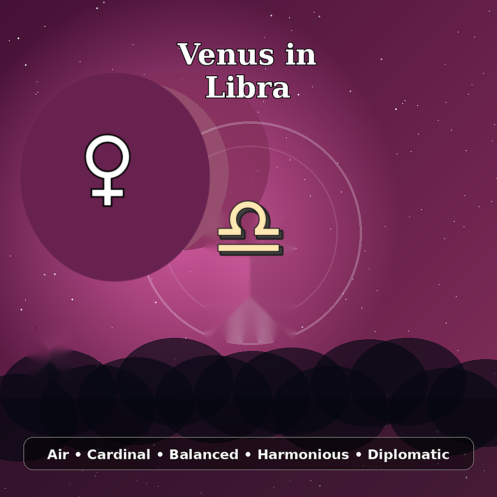 Venus in Libra astrology meaning image