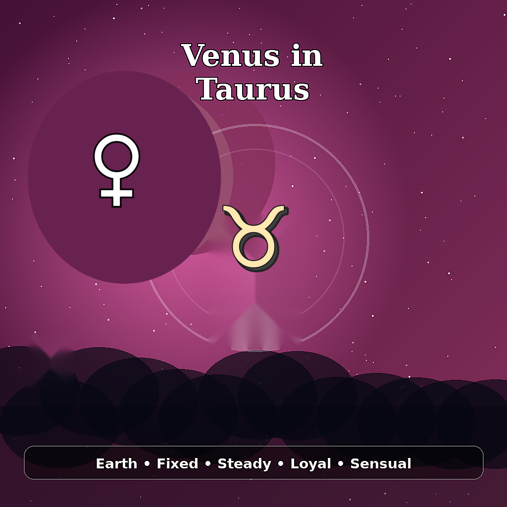 Venus in Taurus astrology meaning image