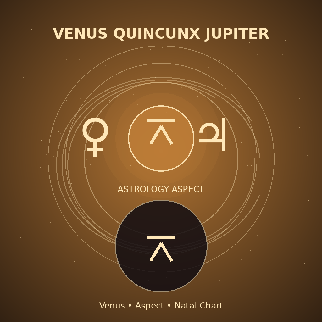 Venus Quincunx Jupiter
