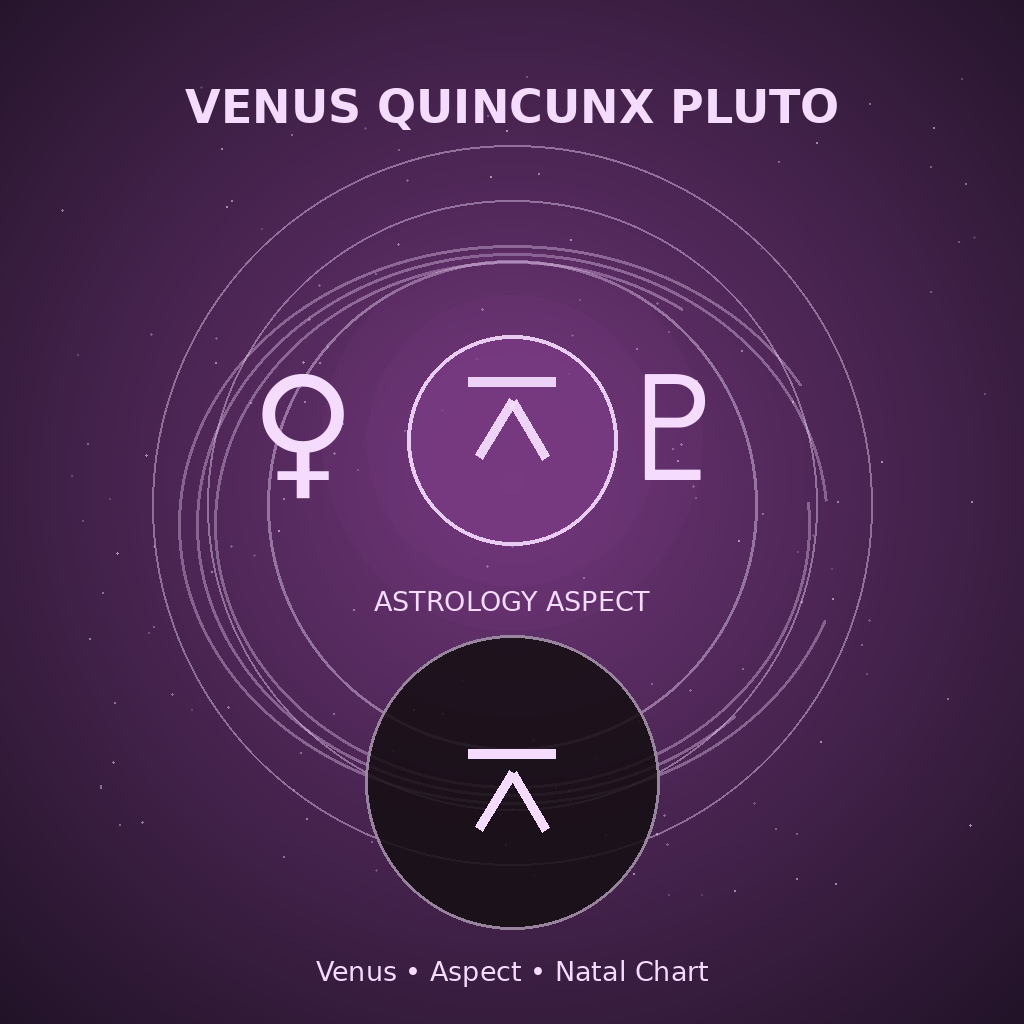 Venus Quincunx Pluto