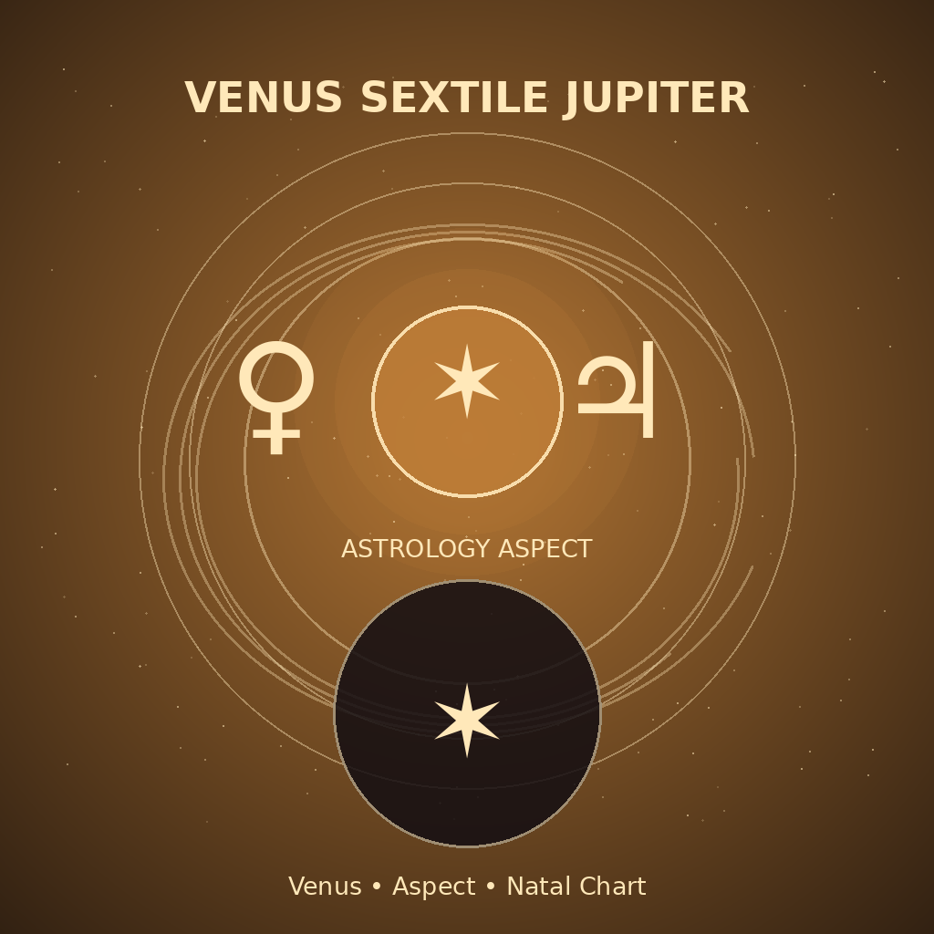 Venus Sextile Jupiter