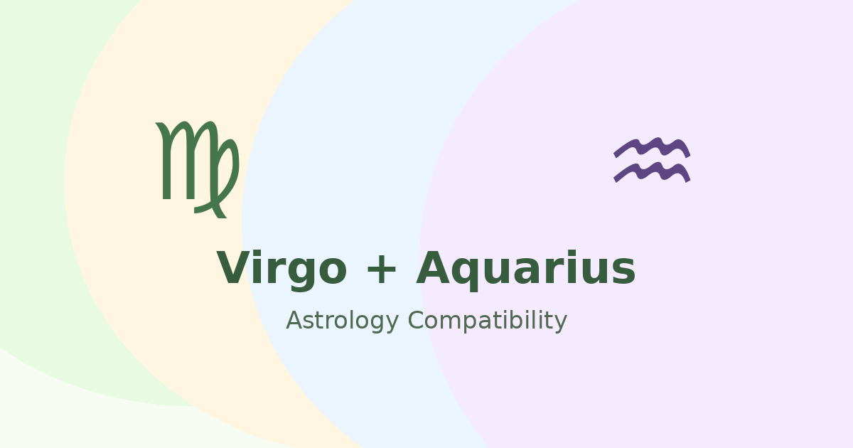 Virgo and Aquarius Compatibility astrology compatibility image