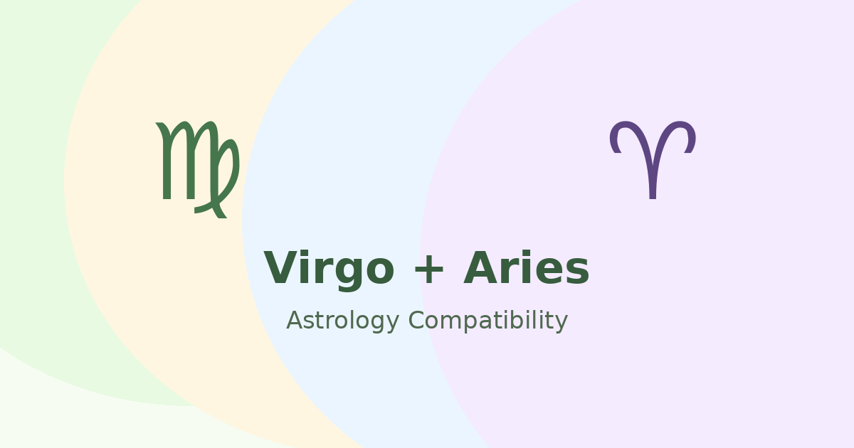 Virgo and Aries Compatibility astrology compatibility image