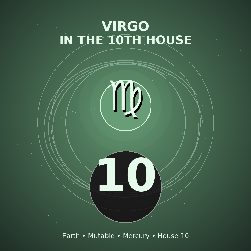 Virgo in the 10th House