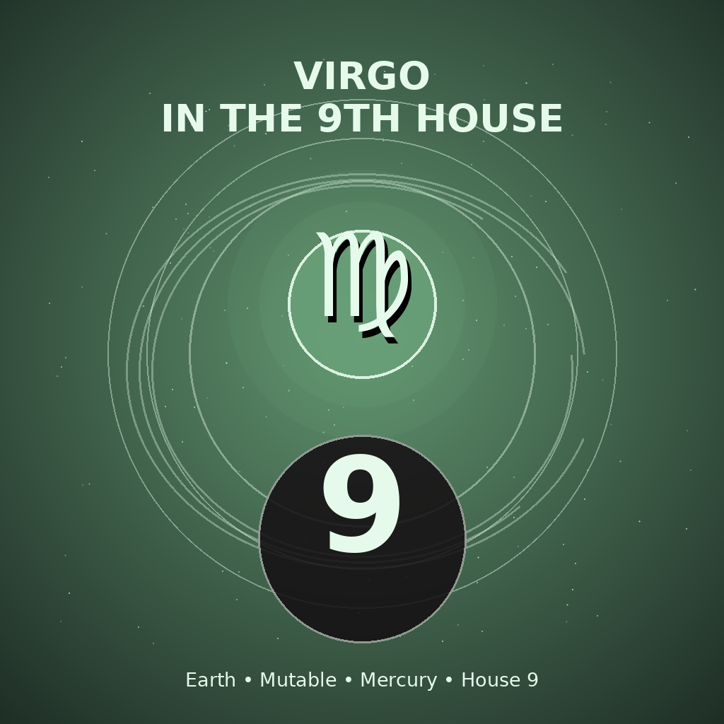 Virgo in the 9th House