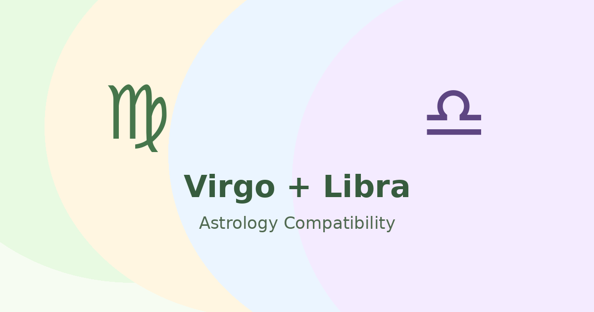 Virgo and Libra Compatibility astrology compatibility image