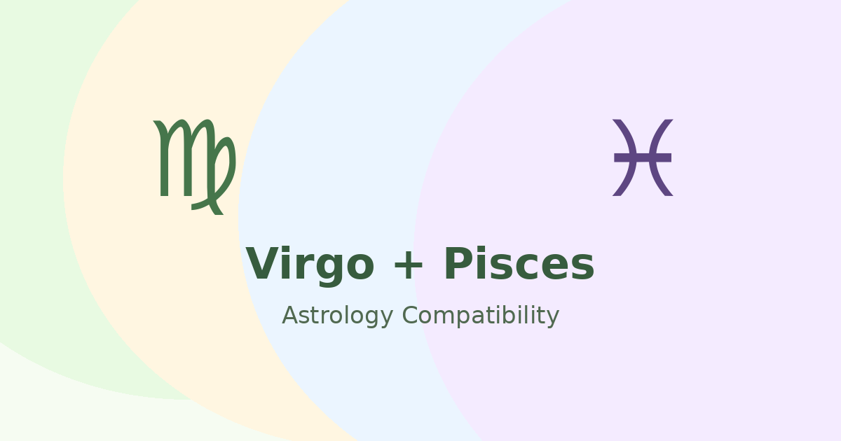 Virgo and Pisces Compatibility astrology compatibility image