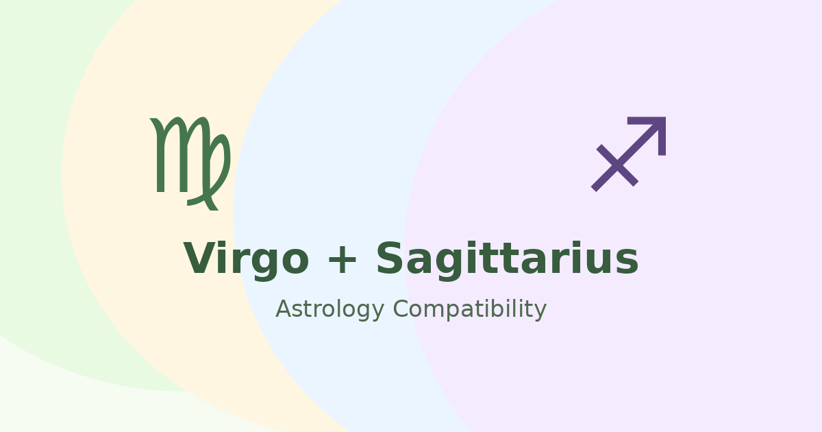 Virgo and Sagittarius Compatibility astrology compatibility image