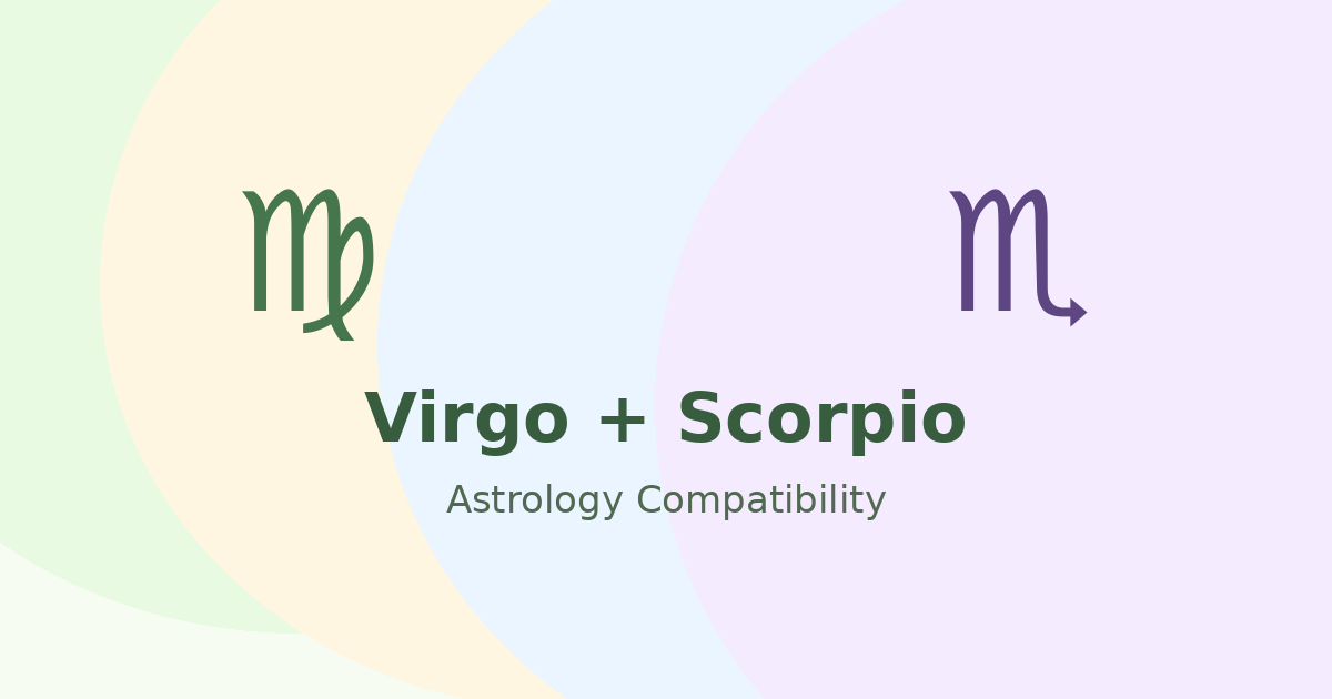 Virgo and Scorpio Compatibility astrology compatibility image