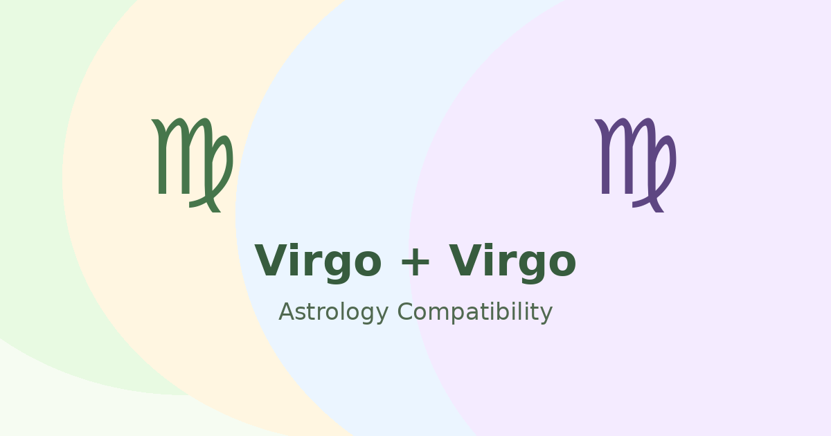 Virgo and Virgo Compatibility astrology compatibility image