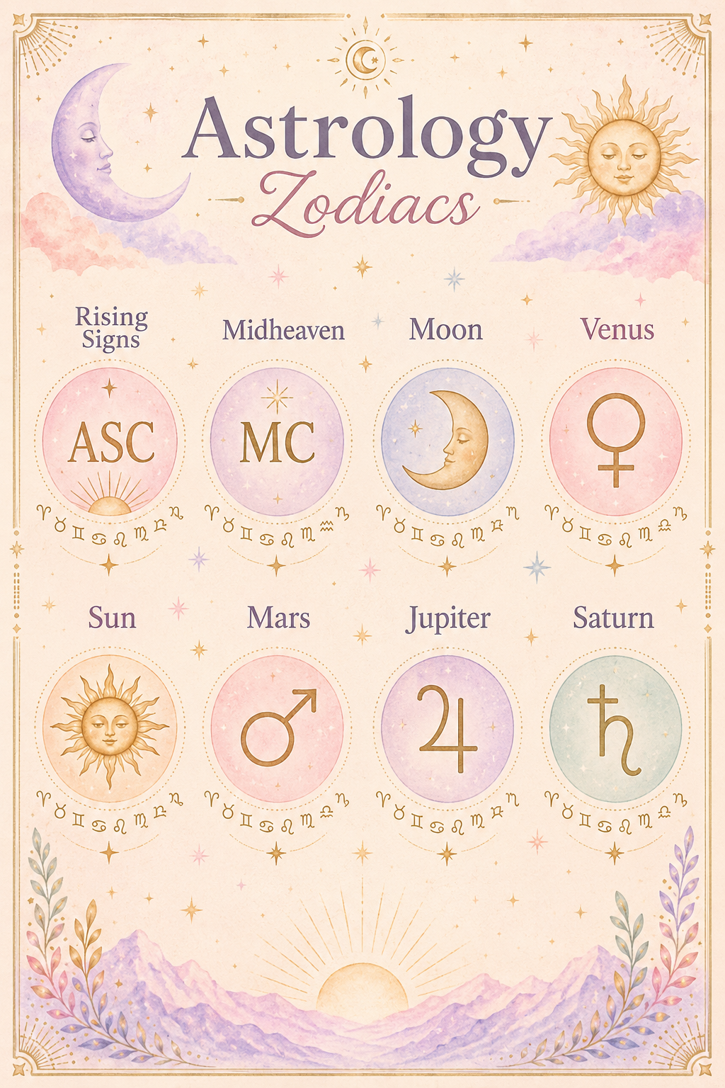 Planets and Points Through the Zodiac